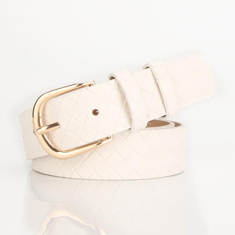 Womens Alloy Pin Buckle Belt With Faux Leather Material For Trendy Casual Wear