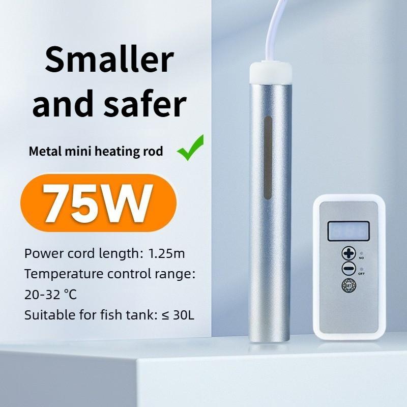 Aquarium Low Water Level Heating Rod Fish Tank Heating Rod Automatic Constant Temperature Digital Display Turtle Tank Heater