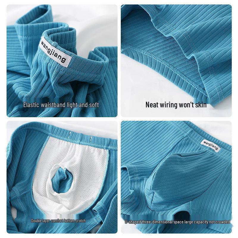 Boxeri slip pentru bărbați cu talie joasă, din bumbac pur, cu buzunar JJ