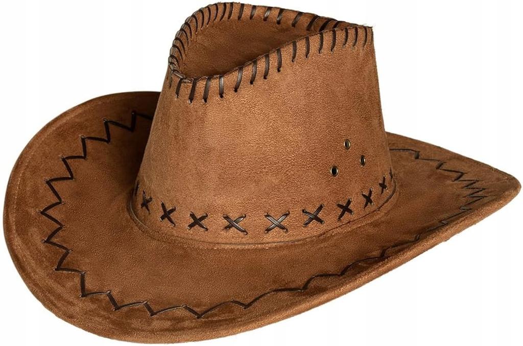 Brązowy Kapelusz Kowbojski Kowboja Western