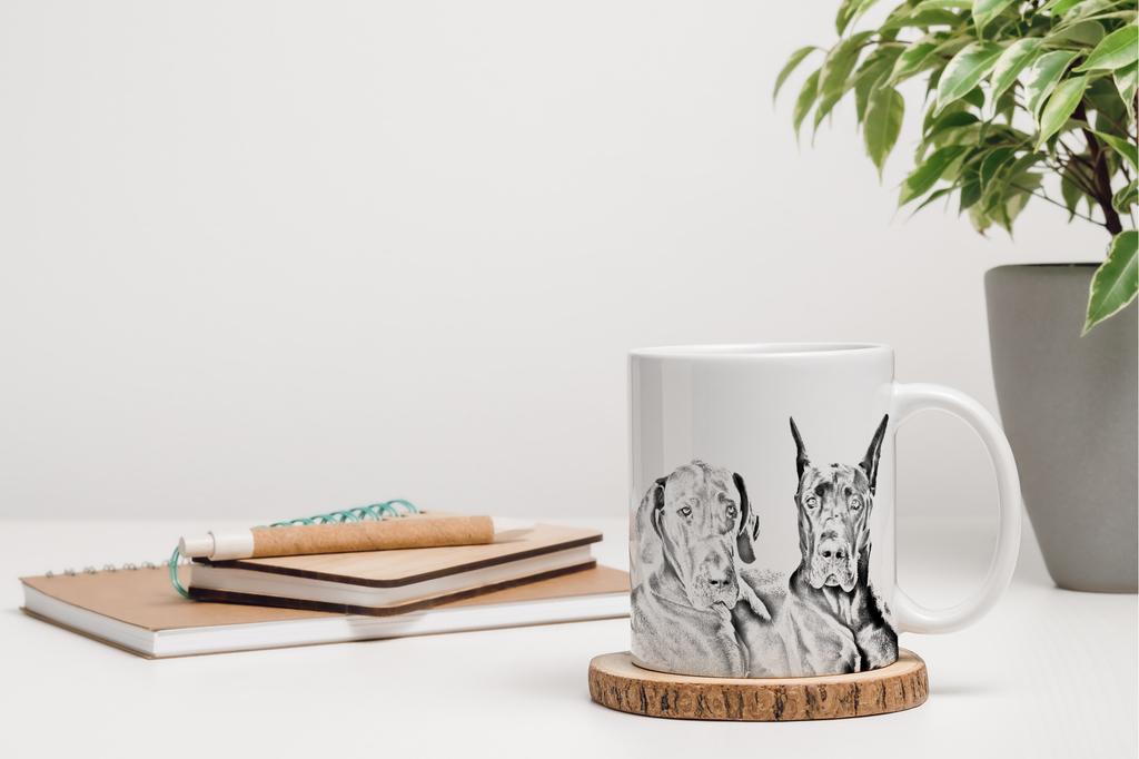 Great Dane - cup with a dog, personalized cup with a print, a classic gift for everyone from the Art-Dog brand