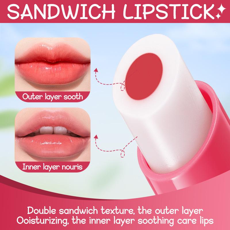 Long Lasting Nourishing Lipbalm Strawberry Warm Changing Water Lipstick Moisturizing Warm Changing Lipstick Korean Lip Care