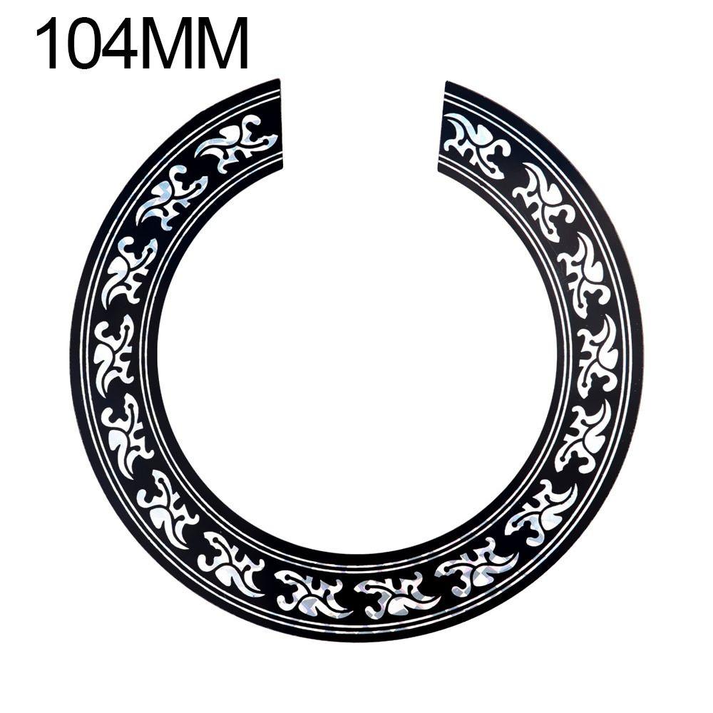 

Музыкальные инструменты Акустическая самоклеящаяся наклейка на гитару Дека для звукового отверстия Аксессуары для гитары 104MM