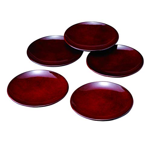 

Yamaga Lacquerware Store Nanako Plate Kishu Lacquerware 4.2 (5 pieces)