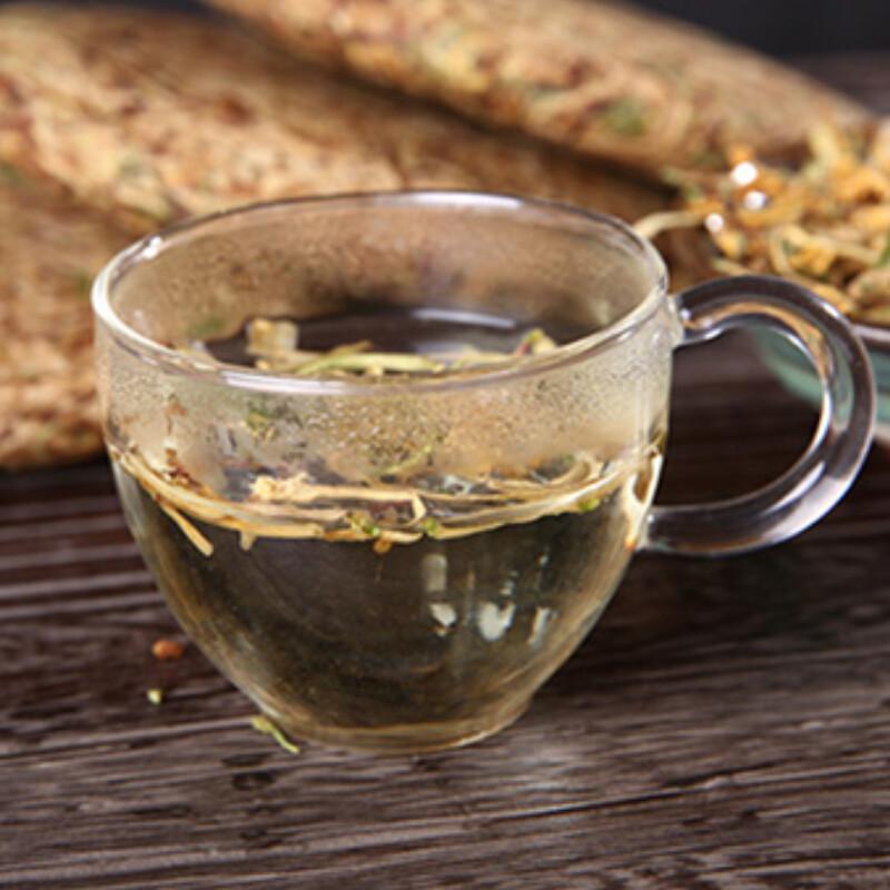 Premium Honeysuckle Tea Cake 200g Hand Pressed Blooming Flower Tea