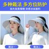 Ice Silk UV Protection Empty Top Sun Protection Hat Neck Protection Hat Neck Integrated Sun Hat Cycling Windproof Sun Hat