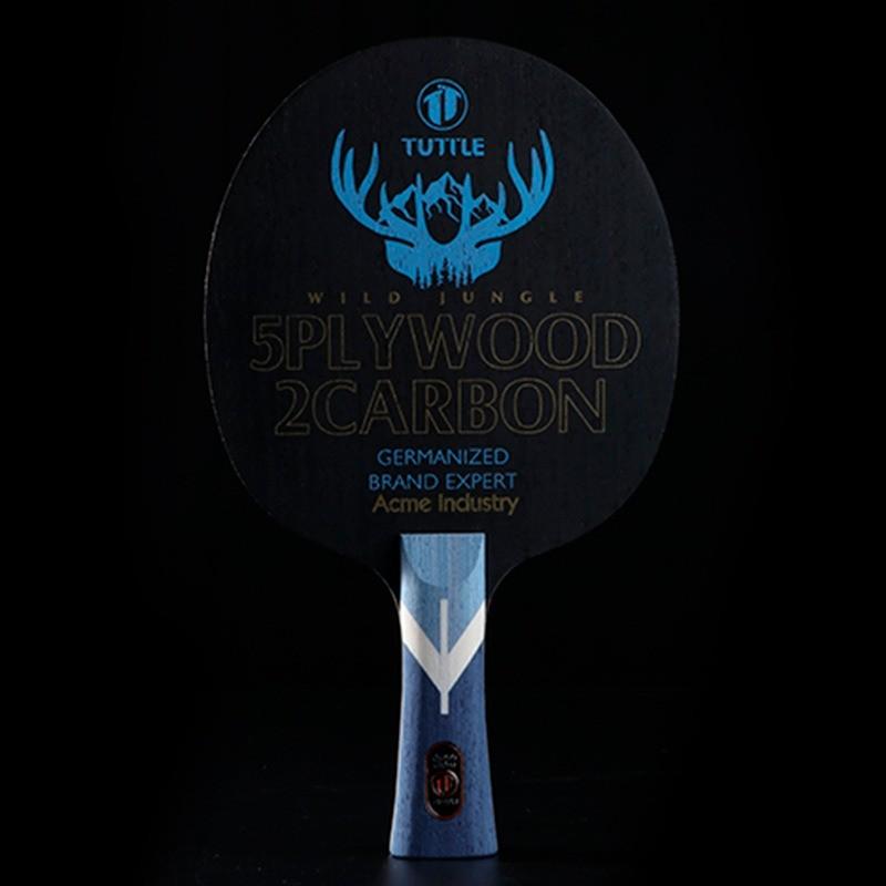 

TUTTLE WILD JUNGLE CARBON Настільна тенісна ракетка Клінок Швидка атака Петля Наступальна Настільна тенісна біта Весло чорний