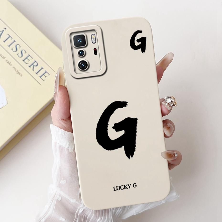 New Fashion Letter Phone Case For Xiaomi Redmi Note 10 Pro 5G Soft Silicone Shockproof Cover For Redmi Note10 5G 10T Bumper
