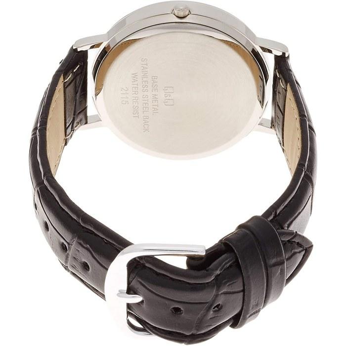 [Citizen Q&Q] Watch Analog Waterproof Date Leather Strap D020-304 Men's White Black (Leather)