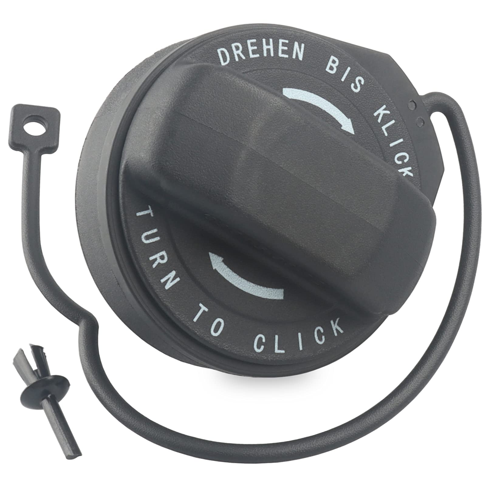 

Gas Cap, Fuel Cap with Strap Clip 99620124103, 996 201 241 03, Compatible with чорний