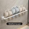 Punch-Free Wall-Mounted Bathroom Slipper Rack and Draining Storage Hanger