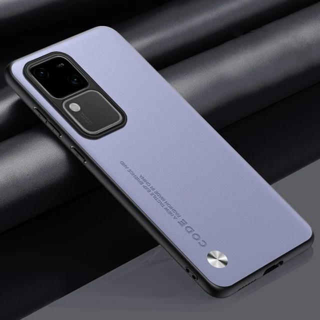 עבור Vivo V30 Pro V 30 V29E נרתיק טלפון עור PU רגיל עבור Vivo V30Pro S18e S18 Y17S מט פגוש סיליקון כיסוי עמיד בפני רעידות מסגרת רכה במיוחד