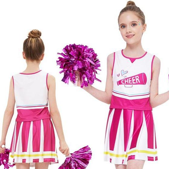 Girls Cheerleading Outfit Set for Football Games and Stage Performances