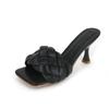Women's Summer High-quality Woven Open-toe Flat Casual Slippers Fashionable Stiletto Sandals Womens Outdoor Beach Flip-flops