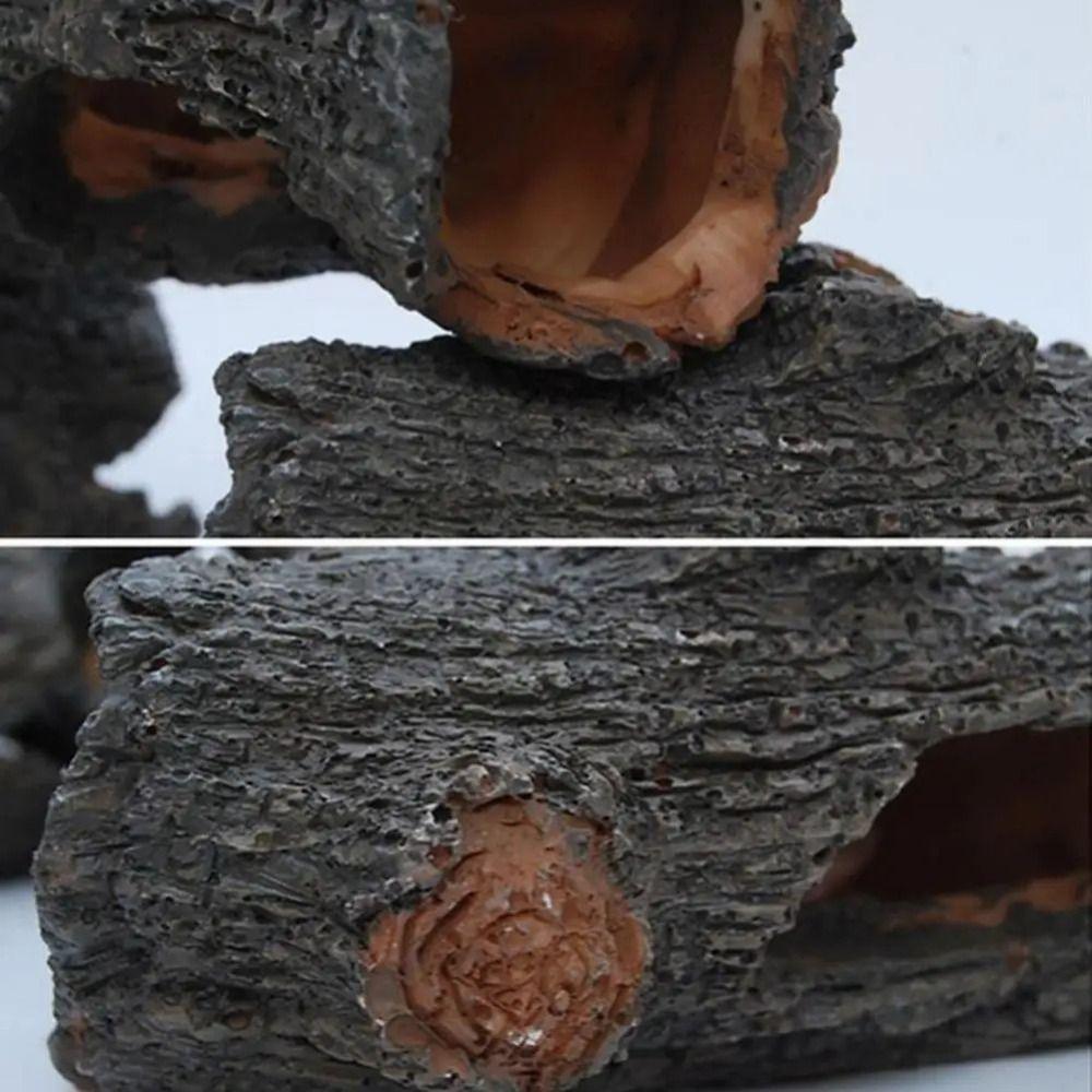 Tree Bark Hollow Tree Tunnel Resin Hollow Tree Trunk Fishbowl Accessories Reptiles Cave  Fish