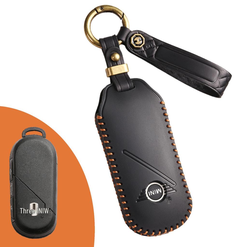 New Handmade Genuine Leather Key Case for BMW MINI