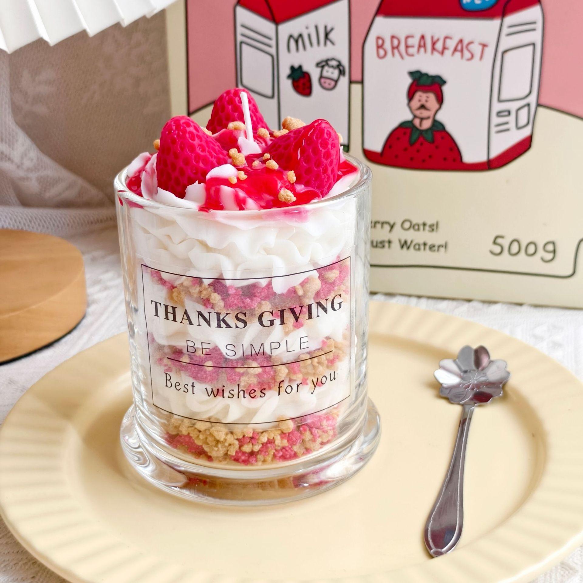 Handmade Berries Scented Candy Fresh Fruity Gel Wax Aroma Candle for Home Decor Wedding Favor Scented Candle Cup:9* 13cm