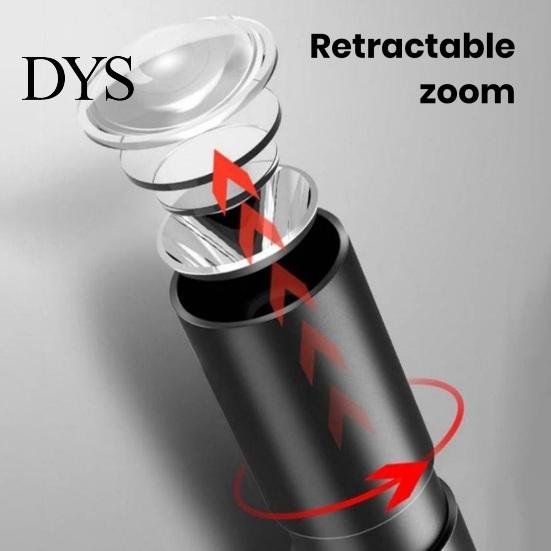LED Flashlight Rechargeable Super Bright High Lumens Adjustable Pocket Brightness Zoomable Waterproof Tactical Torch Small Flash Light