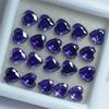 12 Pcs Lot Natural Purple Sapphire Heart Cut Certified Loose Gemstones