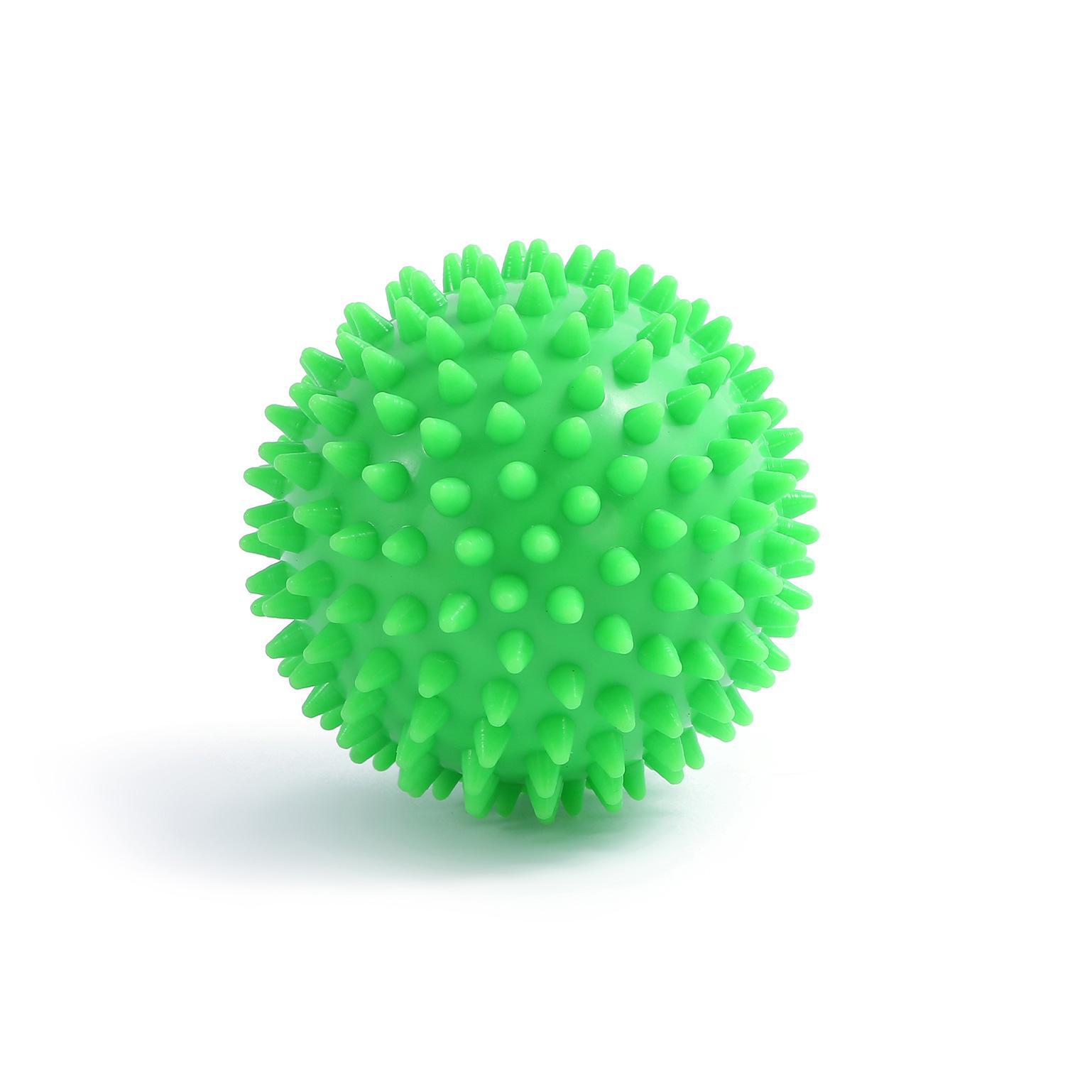 

Оптовая продажа ПВХ арахисовый мяч для йоги и массажа, спорта и фитнеса для домашнего использования 7.5cm Massage Thorn Ball [Hard] зелёный
