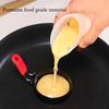 Professional Egg Rings Pancake Mold Set Set Stainless Steel Fried Egg Ring Griddle Pancake Shapers with Silicone Handle