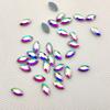 Factory Direct 7200 Pcs Bulk Packing  4X8mm Navette Marquise Horse Eye Crystal AB Crystal Glass Hot Fix Rhinestone for Dress