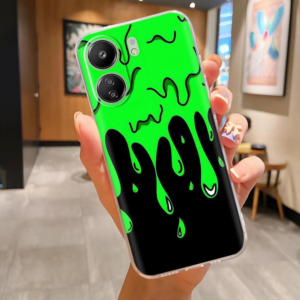 For Xiaomi Poco C65 Case Cute Cartoon Transparent TPU Silicone Cover For POCO C65 C 65 PocoC65 Phone Cases For Xiaomi Poco C65