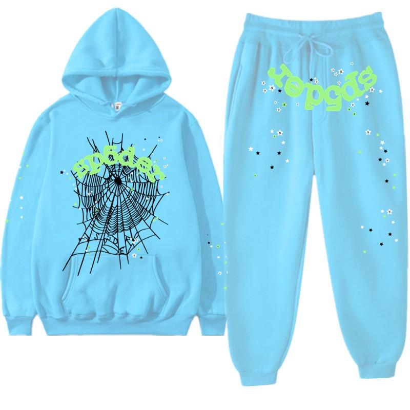 Unisex Hooded Sweatshirt Set With Letter