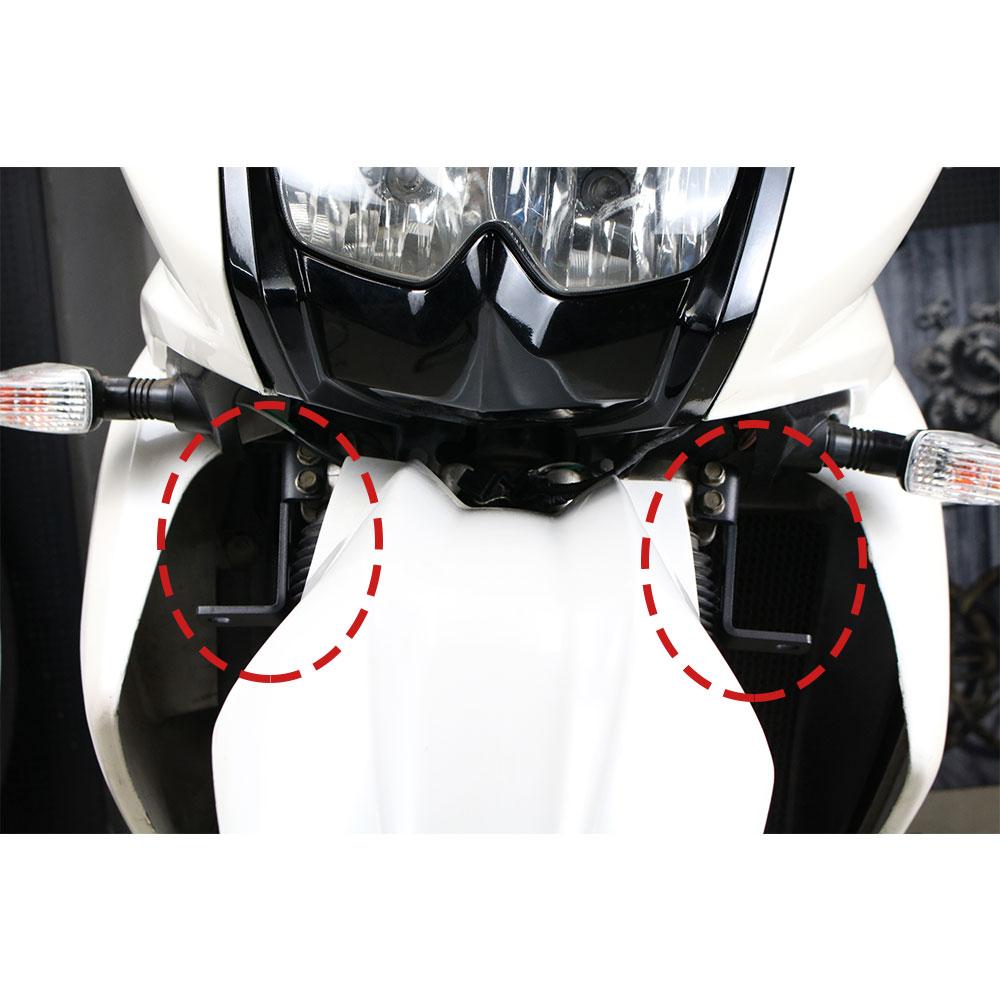 Fit For Kawasaki KLR650 2008-2024 Motorcycle Accessories Auxiliary Light Mounting Brackets Driving Lamp Spotlight Holder KLR 650