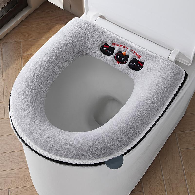 Cute Kitten Household Toilet Seat Cushion, Thickened Universal Toilet Seat Cover, Toilet Seat Cover, Toilet Seat Cover, Toilet