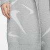 Nike Spor Giyim Phoenix Rahat Her Yeri Desenli Bol Uzun Örme Kapüşonlu Kadın Üstleri Açık Duman Grisi FD4283-077