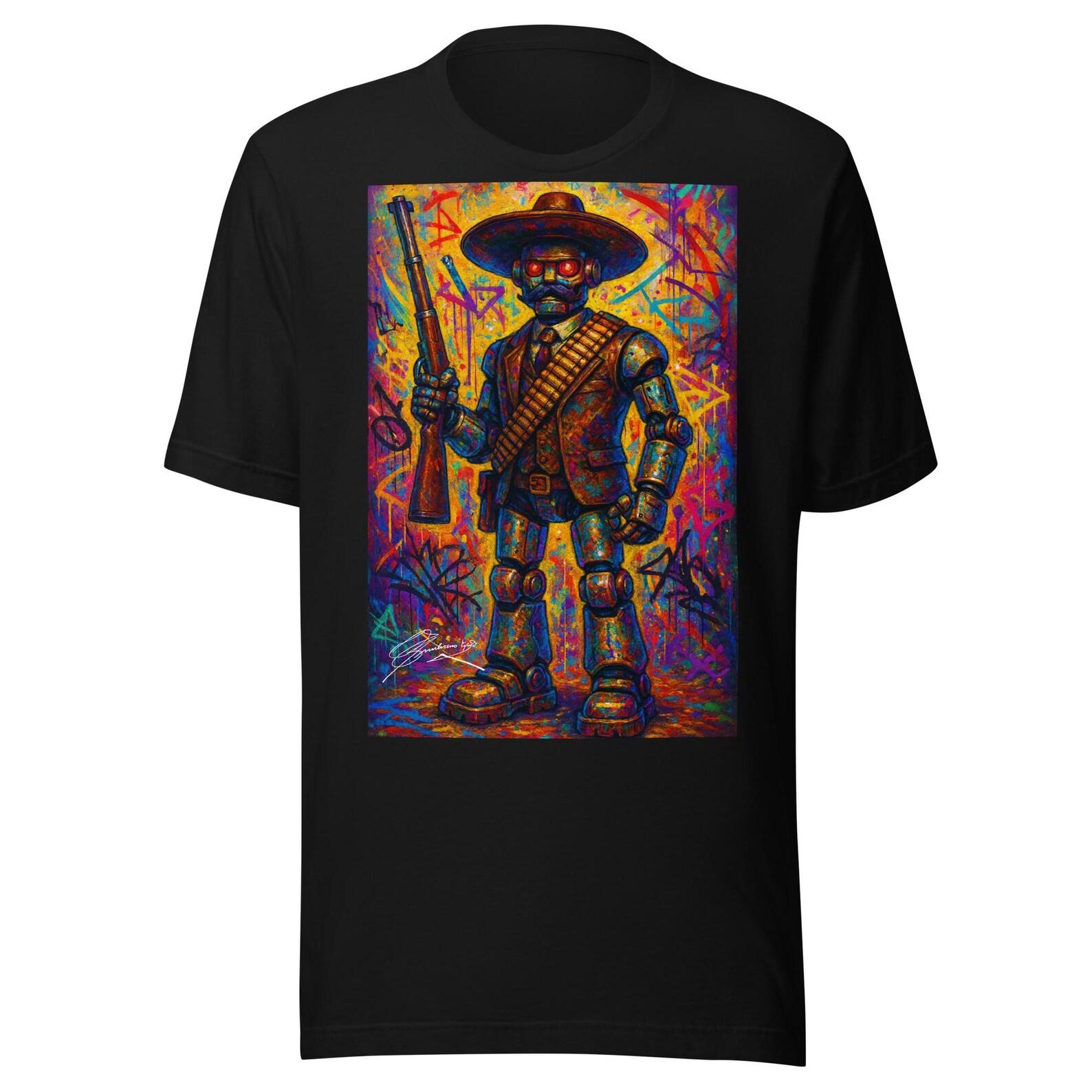Emiliano Zapata Robot Unisex t-shirt 3XL