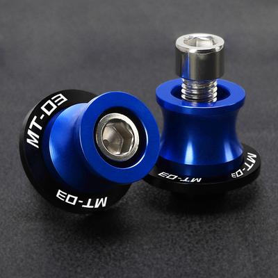 Motorcycle Swingarm Slider Spools CNC Stand Screws 6MM FOR YAMAHA MT03 MT-03 2005- 2023 2022 2018 2017 2016 MT 03