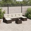 VidaXL Garden Lounge Set with Cushions 8 Pcs, Sofas with Adjustable Feet, Outdoor Furniture Set Patio Terrace, 3251690