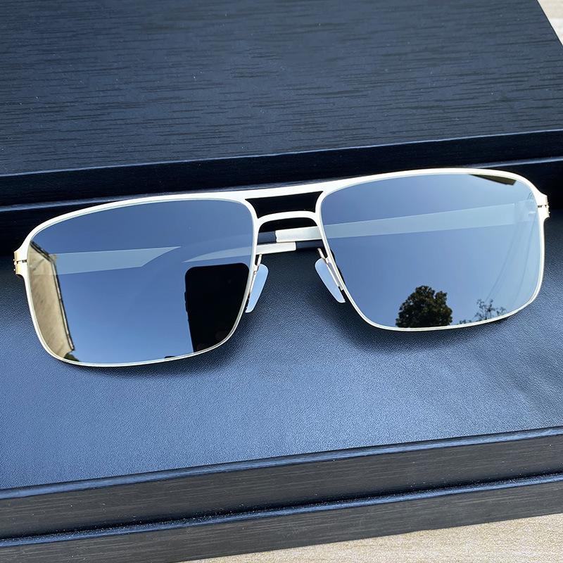 Non-polarized Vintage FULL Fram Square Sunglasses Women Men Sunscreen Driving Eyeglasses