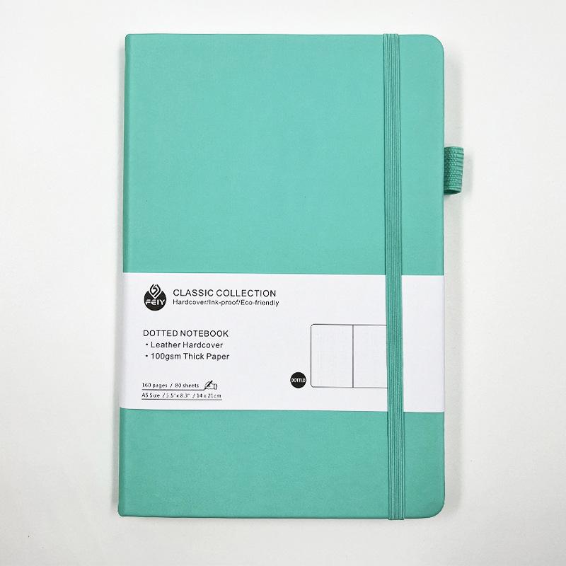 A5 Dot Grid Notebook with Strap - Premium Office & Student Planner Diary