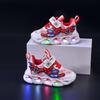 Children's Light-Up Leather Sneakers - 2024 Spring/Autumn Collection for Toddlers & Boys
