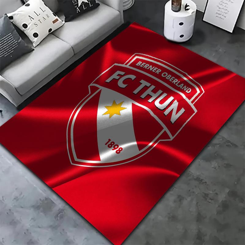 Fc Thun Logo Carpet Rug For Living Room Bedroom Home Sofa Decoration Kids Play Nonslip Floor Mat