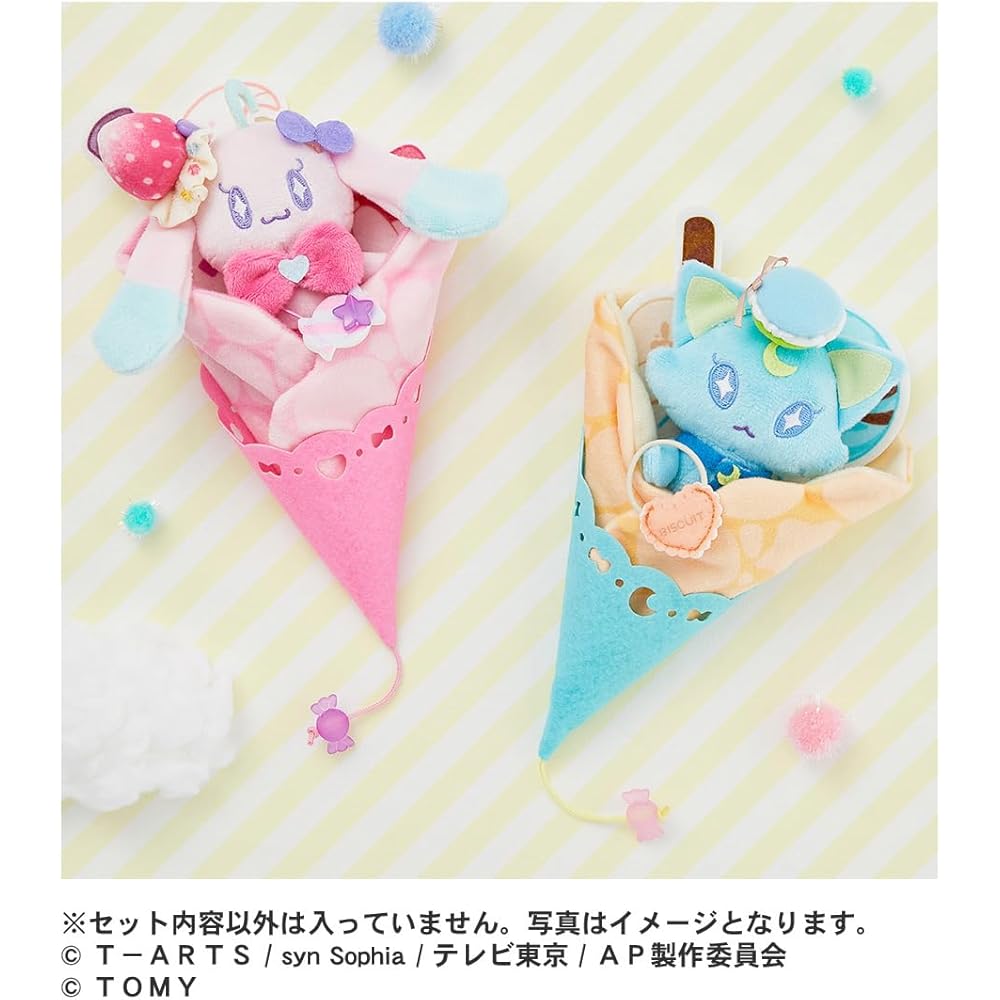 Himitsu No Ai Puri Handheld Plush Toy Rabbit Set with Soft Fabric and Cute Design