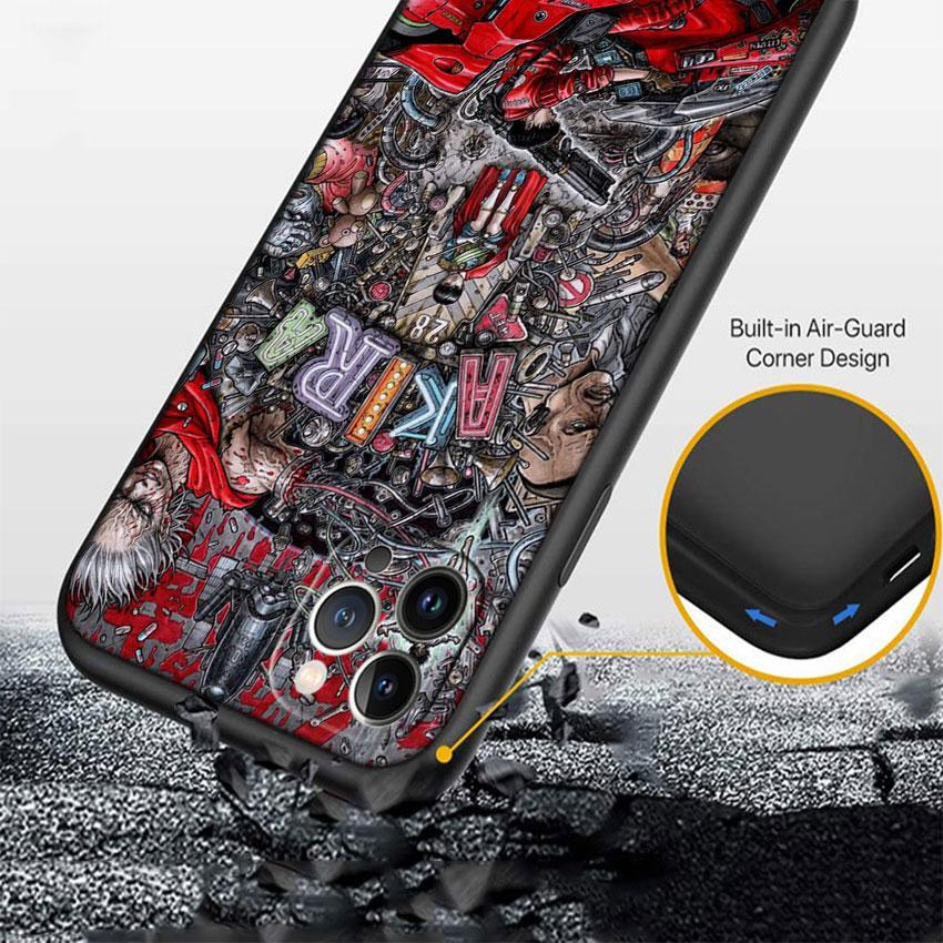 LO2 Akira Anime Soft Shell Phone Case for Samsung Galaxy S20 S21 S22 Ultra FE + Plus A21S A22 A24 A25 A26 A30 A30S A31