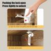 10Pcs Child Safety Cabinet Lock Hidden Child Proof Cabinet Lock with Long Locking Arm Adhesive Cabinets Drawers Baby Proofing Locks