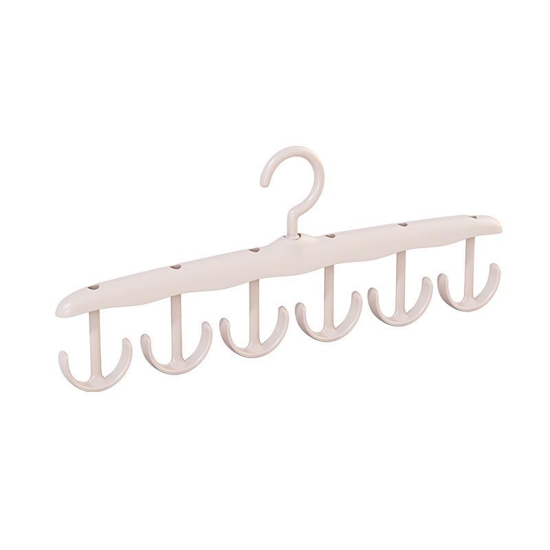 Plastic Multi-functional Non-slip Hanger for Underwear, Vests, and Clothes, 2kg Load-bearing, with Hook and Wave Design for Drying and Storage.
