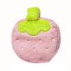 Kawaii Strawberry Plush Makeup Bag Large Capacity Travel Toiletry Organizer Cute Aesthetic Cosmetic Pouch Storage Case Women
