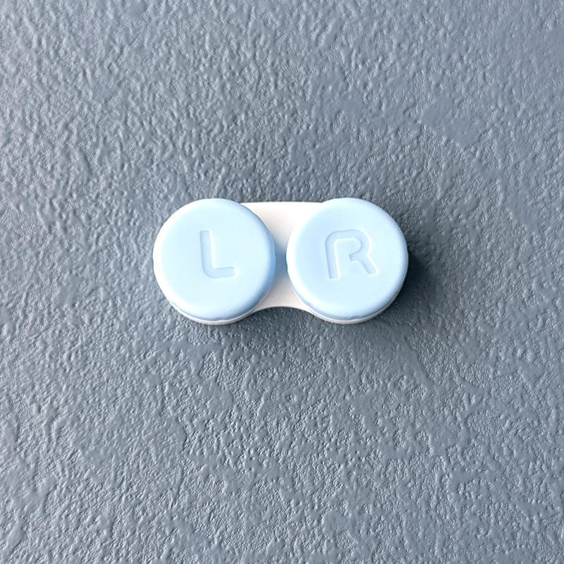 1PC Cream Colour Contact Lenses Box Travel Holder Container Soaking Contact Lens Box Mini Contact Lenses Case Accessorie