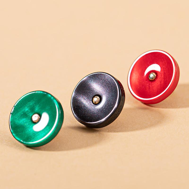 Resin Pearlescent Metal Shirt Buttons Color Buttons Clothes Shirt Decorative Buttons