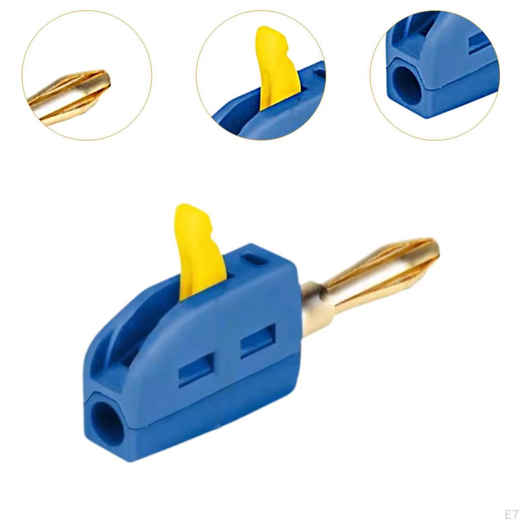 4 Mm Banana Plug, 250 V/32 A, High Strength, Stable Conductivity, Practical Stackable Mini
