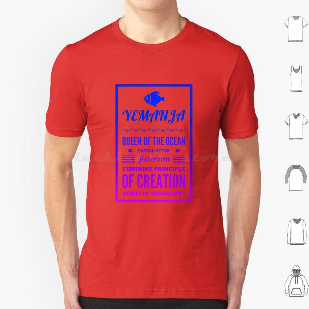 Yemanja Queen Of The Ocean T Shirt Men Women Kids 6xl Brazil Umbanda Iemanja Afro Candomblé Exú Macumba Sea Yoruba Africa