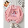 European Sizes Cute Mermaid Princess Shell Starfish Girls' Fashionable Crewneck Sweatshirt, Western Top, Children's Long Sleeved Casual Tee