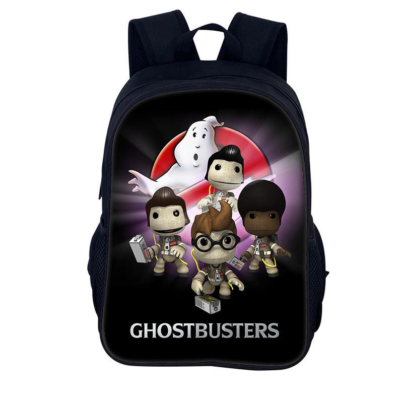 Ghostbusters 3d Print Kids Backpack With Nylon Material For School And Daily Use