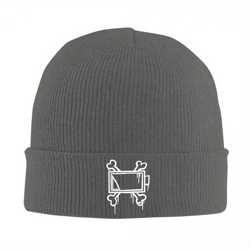 Uzi DoorUnisex Bone Batttery Hat Autumn Winter Beanie New Murder Drones Unisexga Caps FeUnisex Unisex Skullcap